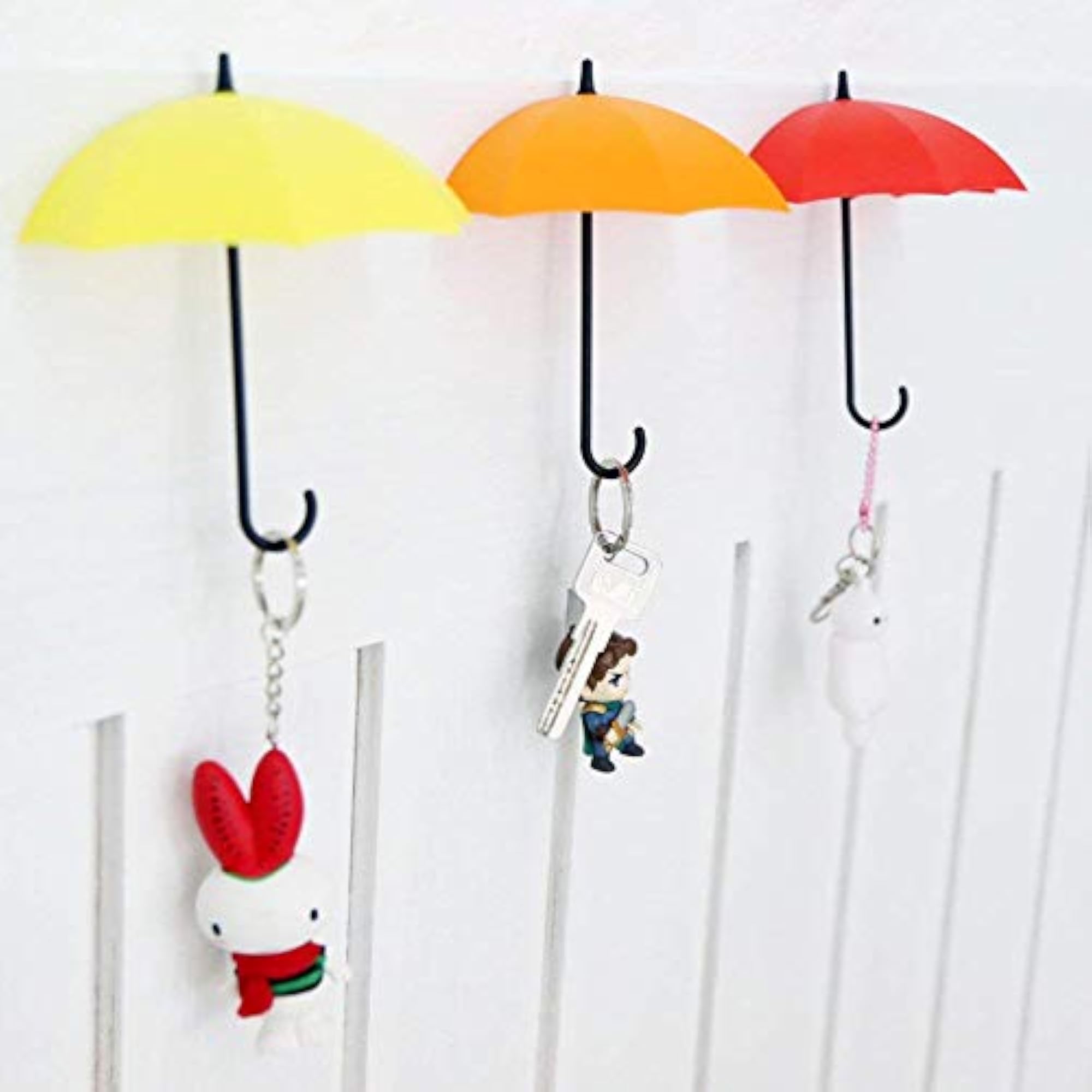 Plastic Multipurpose Wall Hanging Hook, Set of 3